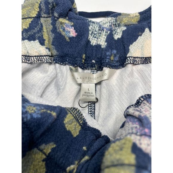 LC Lauren Conrad Blue Floral Skirt L - Picture 2 of 5